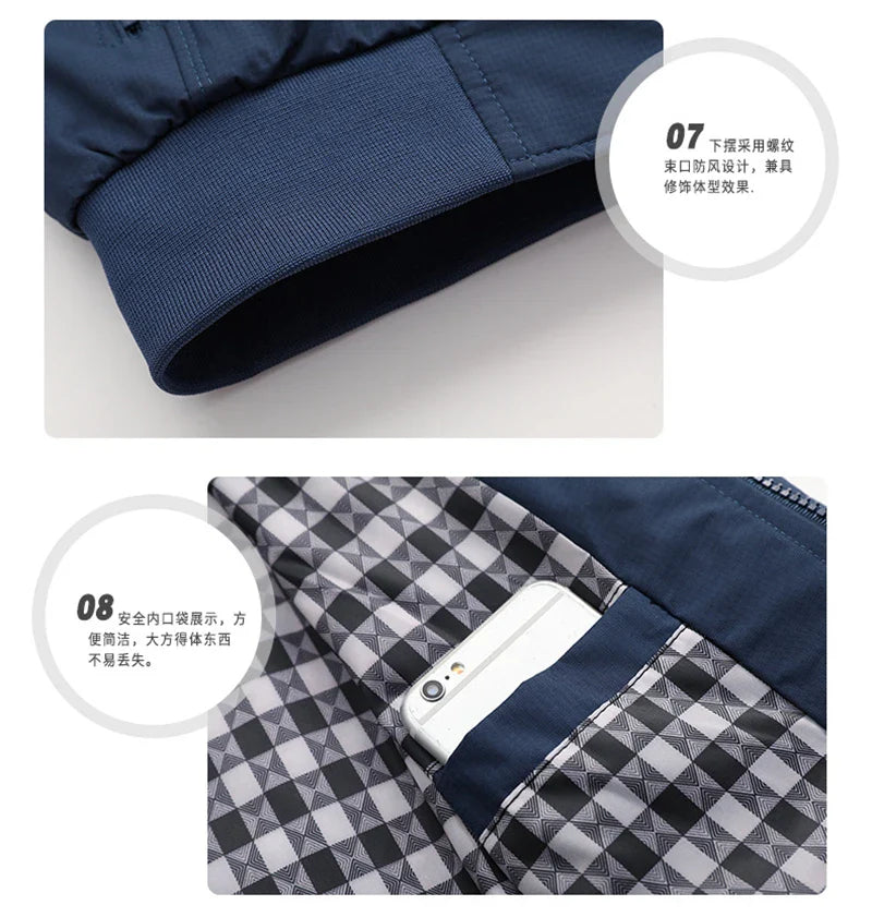 2025 Spring Autumn Men's Bomber Jacket – Casual Solid Slim Fit, Baseball Style, M-6XL & 8XL Sizes