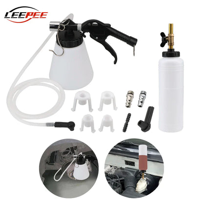 1L/0.75L Car Brake Bleeder Hydraulic Pump Kit - Oil Change & Purge Tank with Tubes, Repair Tool for Truck & Motorcycle Accessories