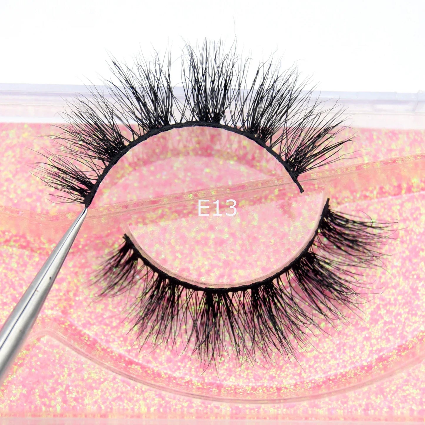 Visofree 3D Mink Eyelashes – Thick Handmade Full Strip Cruelty-Free False Lashes for Makeup M56