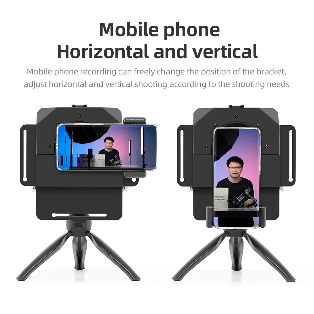Ambitful Mini Teleprompter – Portable Phone & DSLR Recording Inscriber with Remote Control for Video