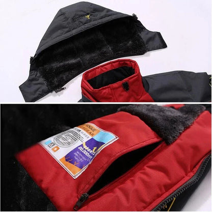 Men's Winter Parka – Windproof & Warm Hooded Fur Coat, Military-Style Thick Anorak Jacket