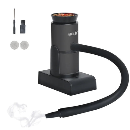 BORUiT SK305 Smoke Infuser – Portable Molecular Cuisine Smoking Gun, Cold Smoke Generator for Meat, BBQ & Cocktails