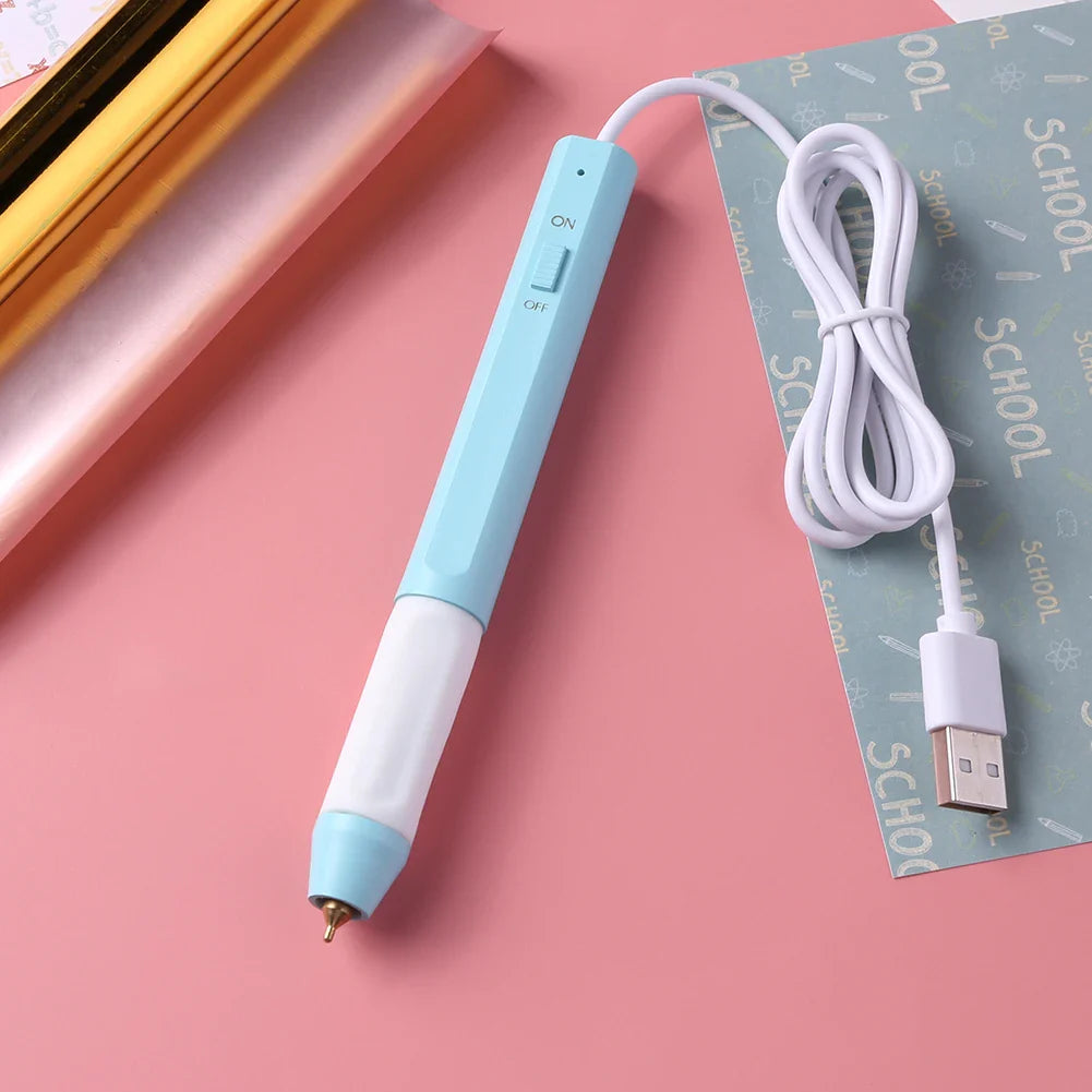 All-in-One USB Heat Foil Pen Kit – Calligraphy & DIY Lettering with 3 Nibs for Custom Foiling