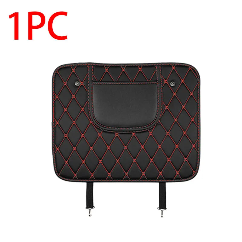 PU Leather Car Seat Back Protector – Anti-Kick Pad for Kids, Child Kick & Dirt Protection, Auto Accessories