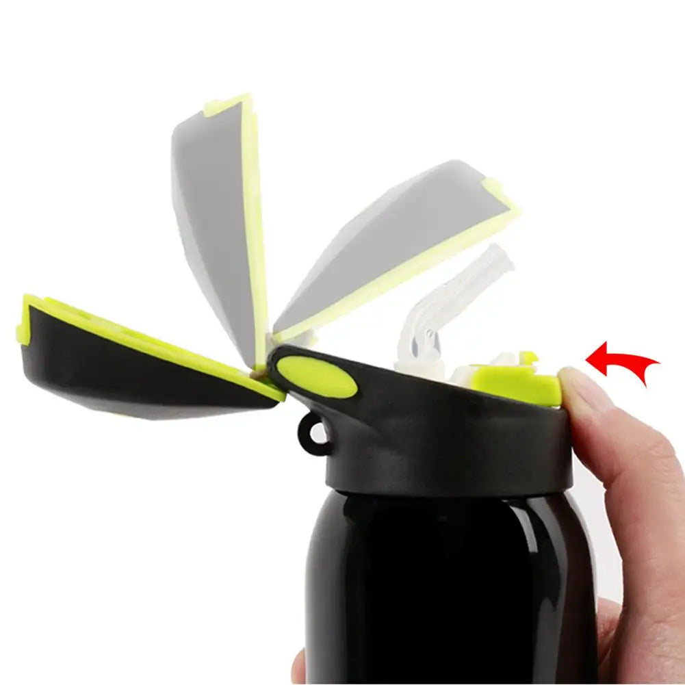Mountain Bike Water Bottle 500ml | Cycling Thermos Sports Bottle | Aluminum Alloy Kettle for Warm Keeping | Bicycle Hydration Cup 0.5L