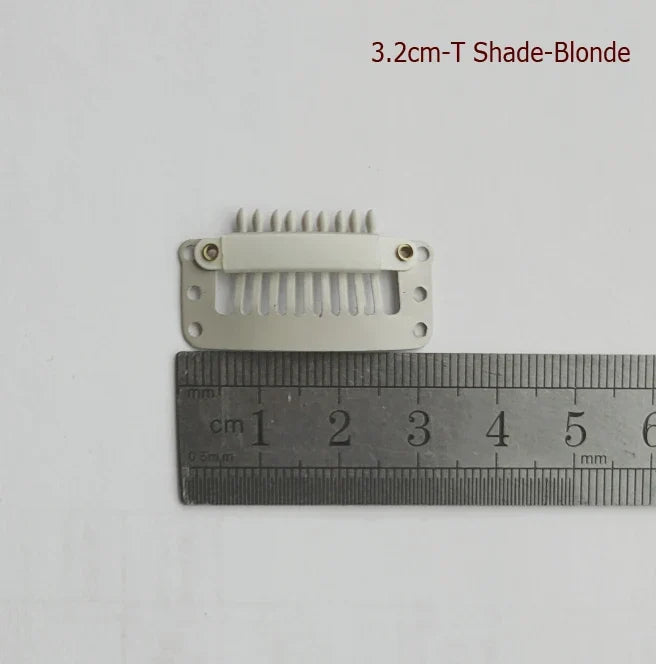 50Pcs Wig Clips Snap Clips - 2.3cm-3.6cm Black & Brown Hair Extension Weft Clips for Wig Styling & Hair Tools