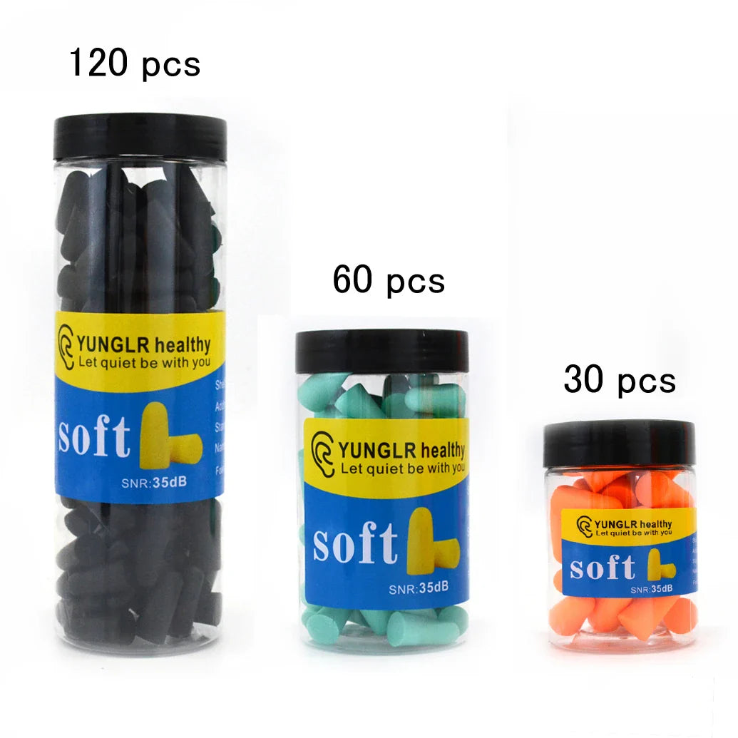 Foam Ear Plugs for Sleep – Noise Reduction, Music Cancelling, Anti-Noise Insulation Earplugs