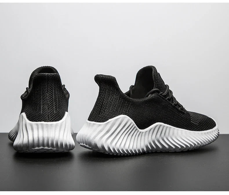 Men's White Sneakers – Casual Walking & Running Shoes, Plus Size 49, Tennis Masculino