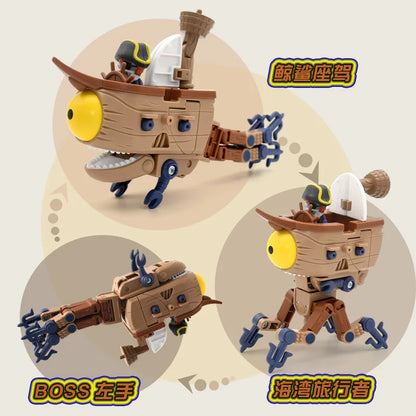 5-in-1 Plants vs Zombies Boss Robot Action Figure Set – PVC Educational Toy Gift for Kids