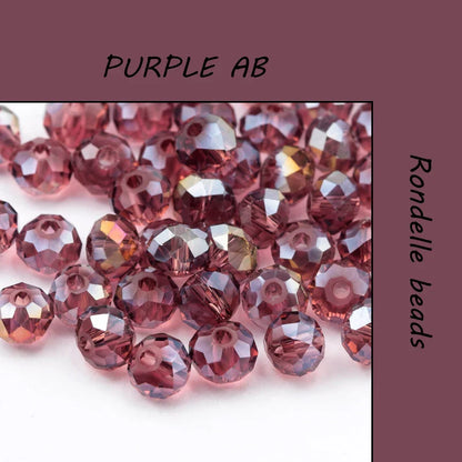 300PCS 4mm Round Crystal Glass Beads Set – Colorful Spacer Beads for Bracelet Jewelry Making & DIY Crafts (Buy 1 Get 1 Free)