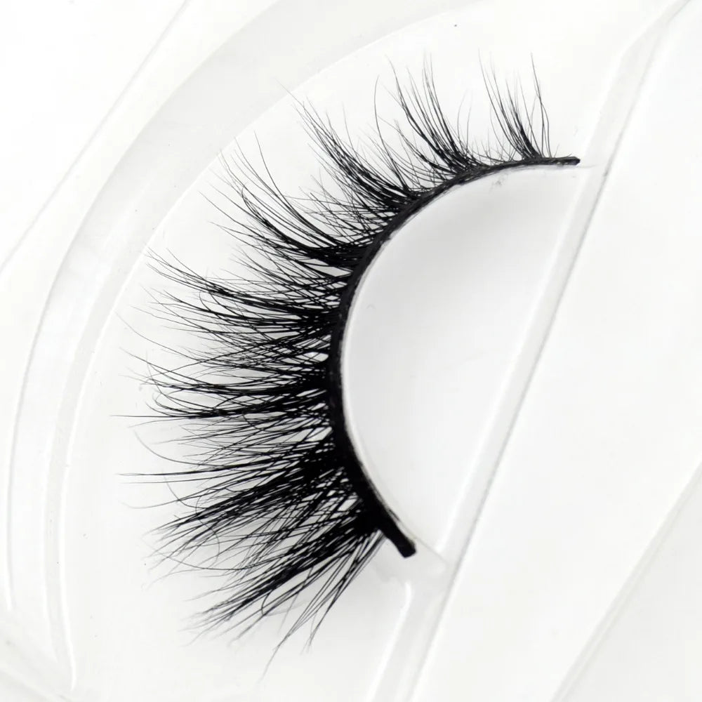 Visofree 3D Mink Eyelashes – Thick Handmade Full Strip Cruelty-Free False Lashes for Makeup M56