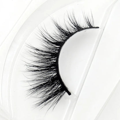 Visofree 3D Mink Eyelashes – Thick Handmade Full Strip Cruelty-Free False Lashes for Makeup M56