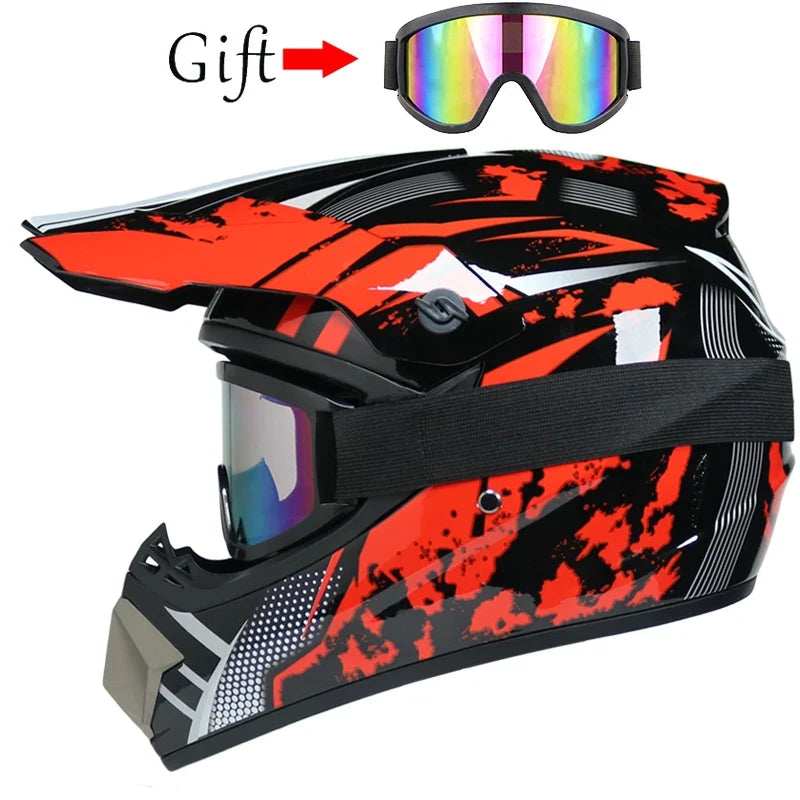 Children's Motorcycle Helmet - Off-Road Motocross Bike Helmet for Downhill & Cycling
