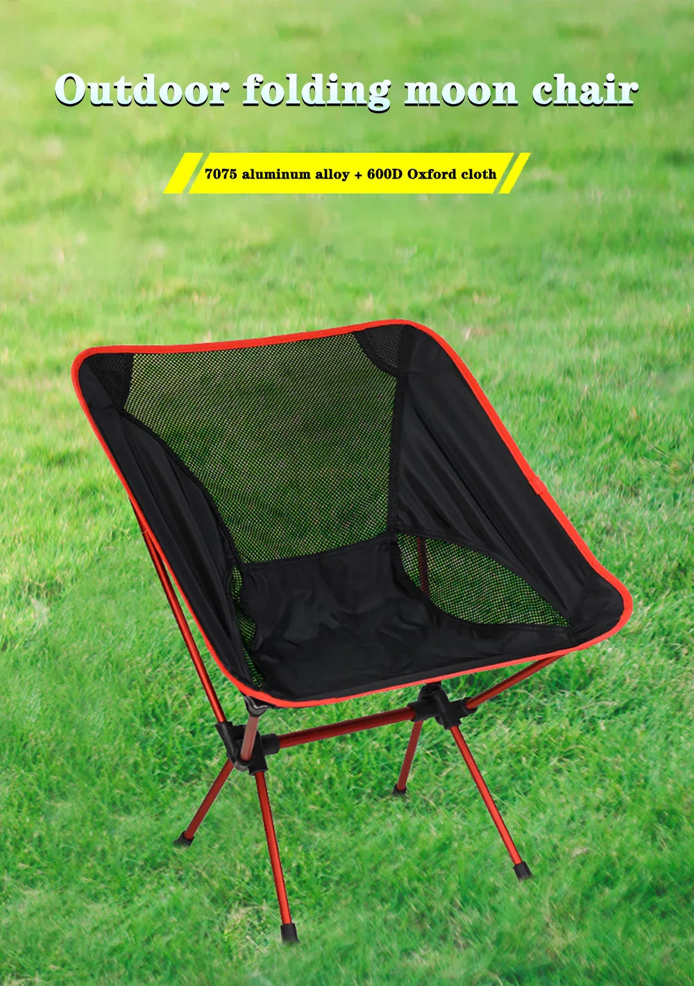 Detachable Portable Folding Moon Chair – Ultralight Outdoor Camping, Beach, Fishing, Hiking Picnic Seat