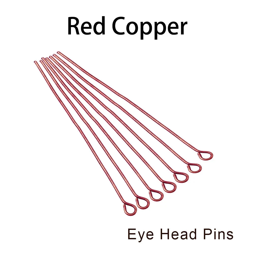 Jewelry Eye Pins & Ball Head Pins - 100/200pcs DIY Findings for Earrings Bracelets Pendants 16-60mm Craft Making Supplies