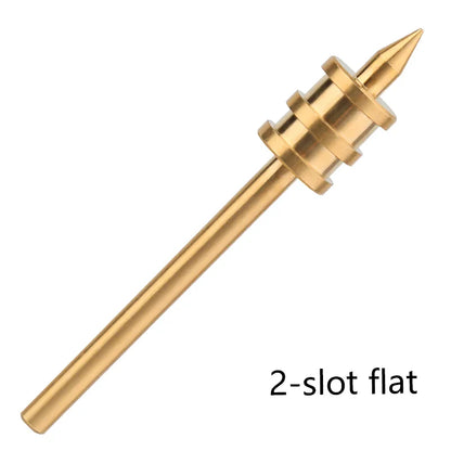LMDZ Leather Burnisher – Pointed & Flat Tip Edge Tool for Slicking & Burnishing Brass Leathercraft