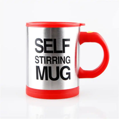 NEW!!! Stainless Steel Self-Stirring Coffee Cup with Custom Logo - Battery or Rechargeable