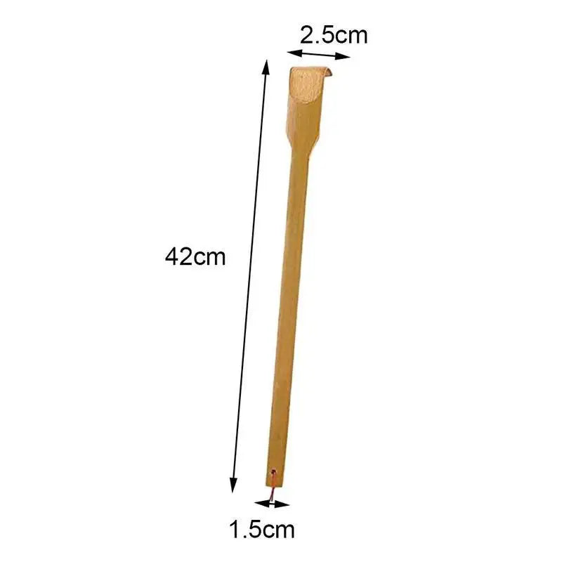 Bamboo Back Scratcher & Massage Stick - Anti-Itch Health Care Tool for Seniors