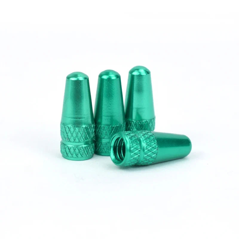 4/8PCS Aluminum Alloy Bicycle Tire Valve Caps – Dustproof Presta Valve Protectors for MTB & Road Bikes