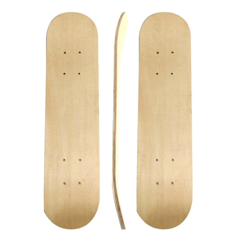 43cm Maple Skateboard Deck – Blank DIY Hand-Painted Decorative Board for Adults & Kids, Double Rocker