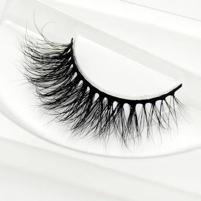 Visofree 3D Mink Eyelashes – Thick Handmade Full Strip Cruelty-Free False Lashes for Makeup M56