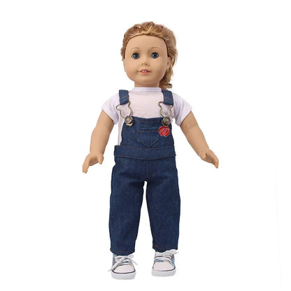 18-Inch American Doll Clothes Set — 43CM Reborn Baby Doll Outfit for Nenuco, Our Generation Dolls, DIY Toys Gift for Girls