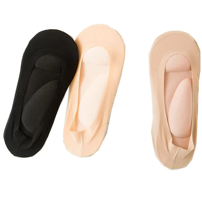 Women's 3D Stretch Breathable Deodorant Running Cushion Insoles - Orthopedic Pad for Invisible Sock Shoes - WD-1