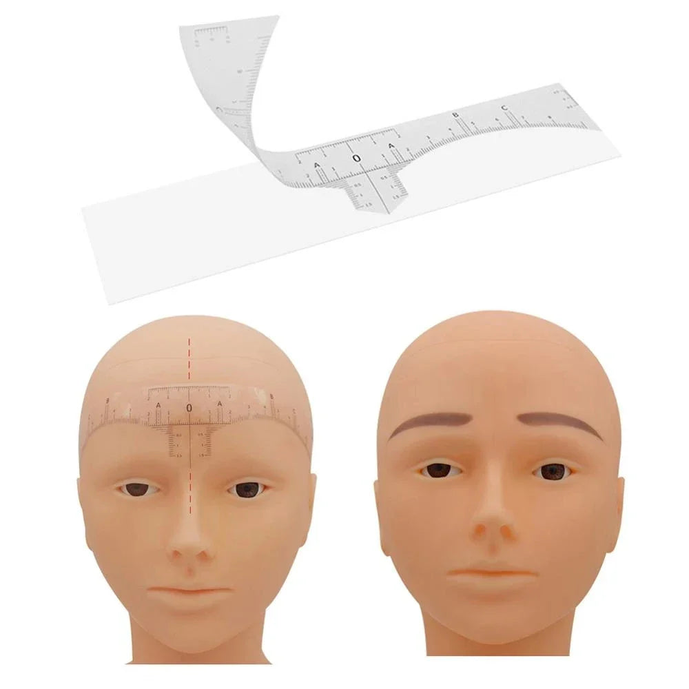 50pcs Disposable Microblading Ruler Guide Stickers – Permanent Eyebrow Makeup Tool