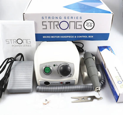 STRONG 210/207B 65W 50000RPM Nail Drill – STRONG PRO 105LN Professional Manicure & Pedicure Machine for Nail Polishing