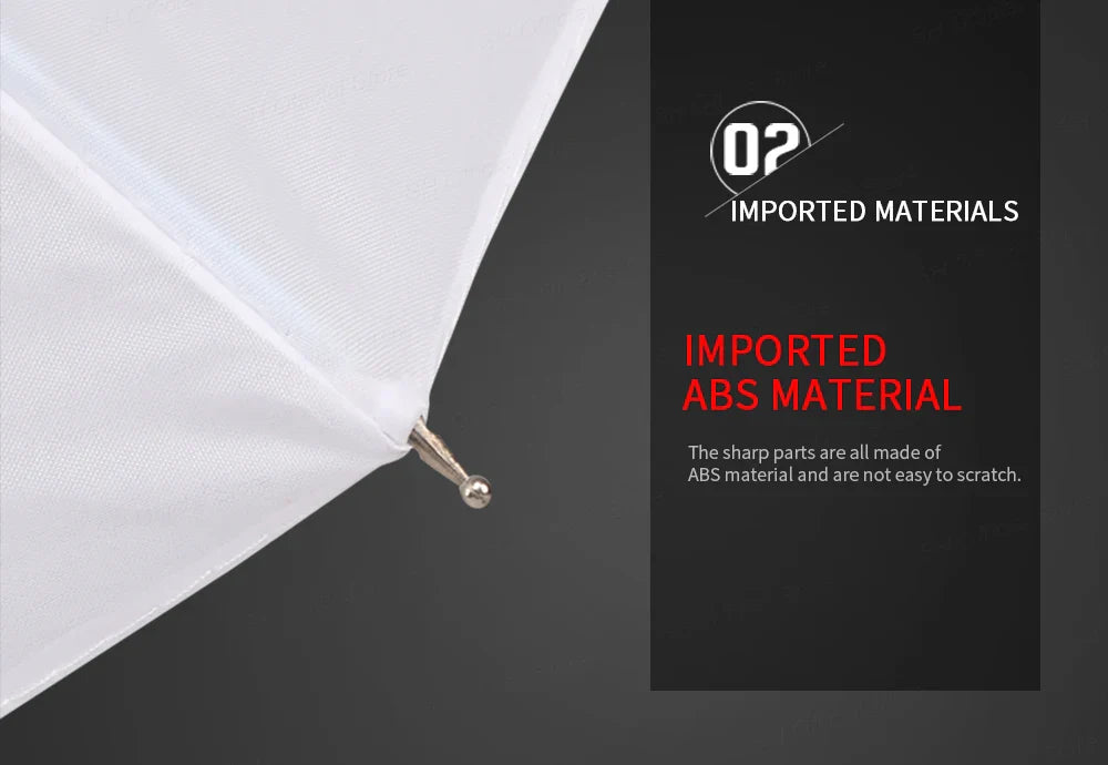 4-Pack 33"/83cm Soft White Translucent Umbrellas — Photo & Video Studio Lighting Diffusers for Photography Flash