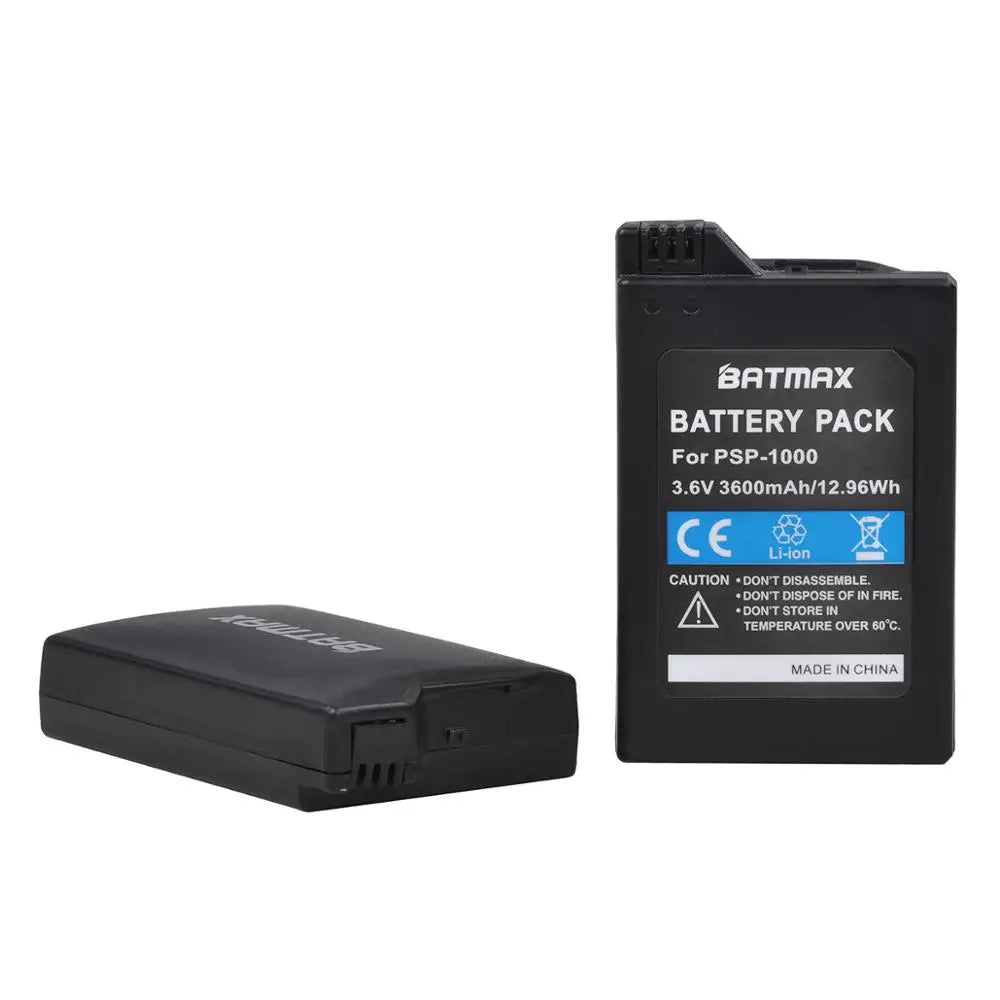 Batmax 3600mAh PSP1000 Battery — Replacement PSP-1000 Power Pack for Sony PlayStation Portable (1001-1006)