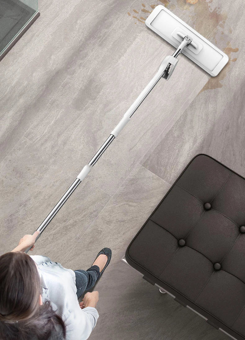 Mmagic 360° Rotation Spin Mop | Flat Mop Cleaner with Bucket for Easy Floor & Home Cleaning | Wash & Dry Mop System
