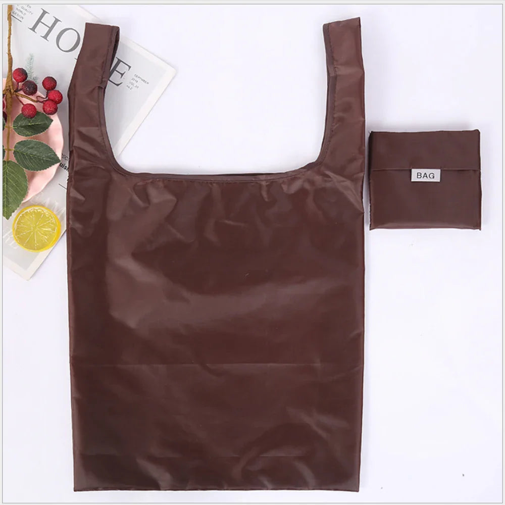 Eco-Friendly Reusable Shopping Bag — Foldable Shoulder Grocery & Market Tote for Supermarket and Everyday Use