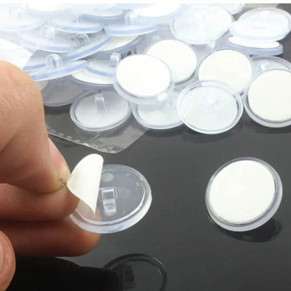 Transparent Ceiling Suction Hook - Strong and Traceless Disc Hook for Decorative Poster Hanging and Home Storage