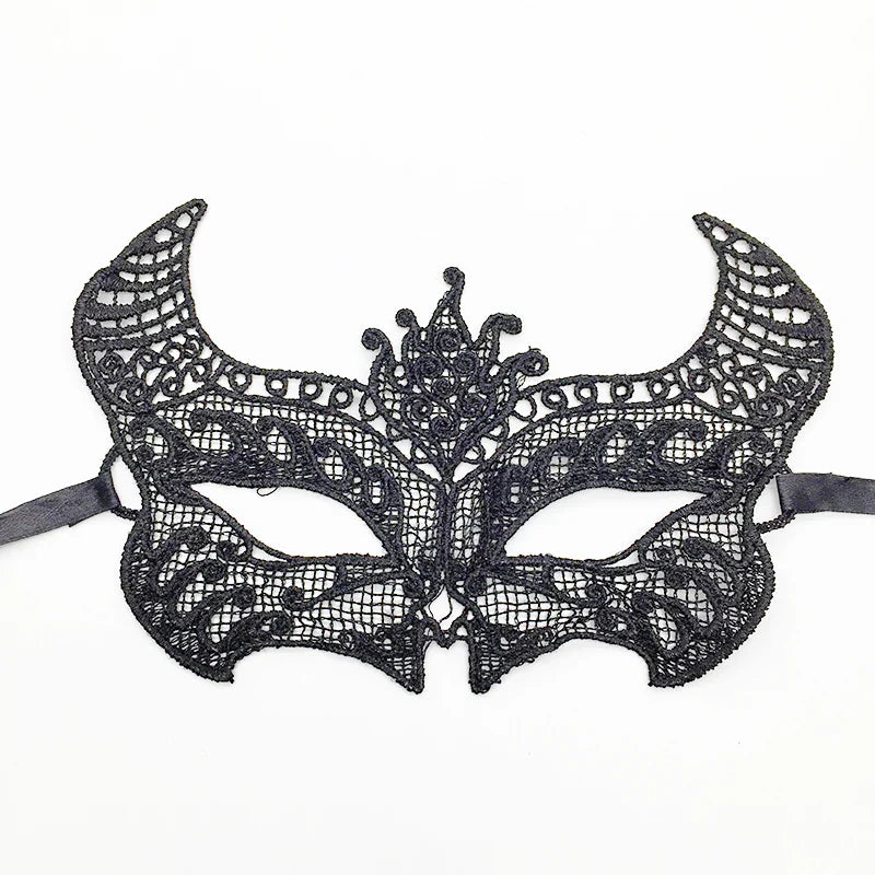 Sexy Lace Eye Mask for Women — Venetian Masquerade, Halloween & Carnival Half-Face Cosplay Party Mask