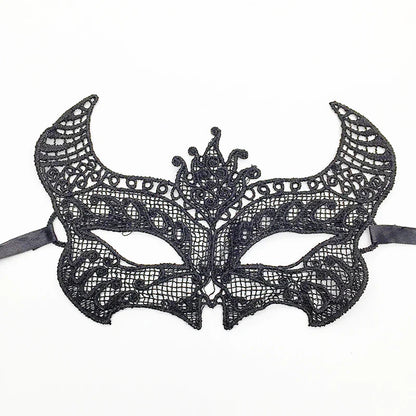 Sexy Lace Eye Mask for Women — Venetian Masquerade, Halloween & Carnival Half-Face Cosplay Party Mask