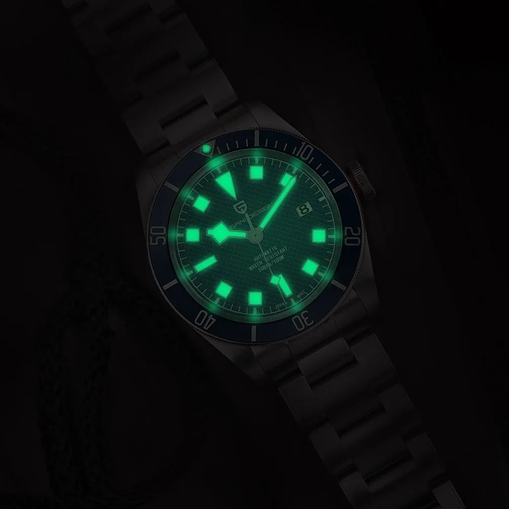 PAGANI DESIGN 2025 BB58 Men's Watch – Retro Automatic NH35A Mechanical, Luxury 100M Waterproof Wristwatch