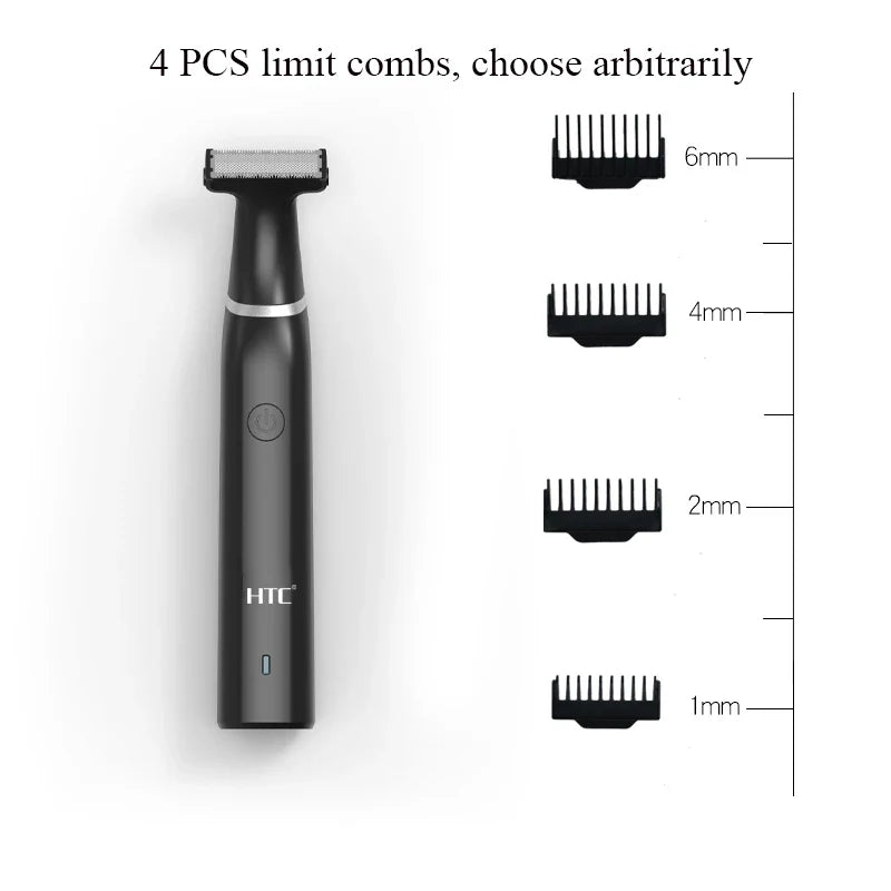 HTC Black Friday Cyber Monday Deals 2022 – Hybrid Electric Face & Body Trimmer for Men, Pubic Hair Shaver