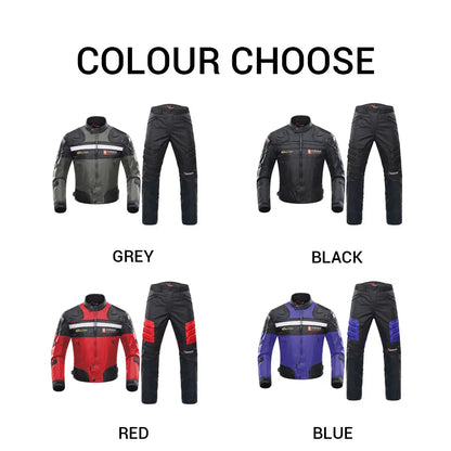 DUHAN Windproof Motocross Jacket & Pants for Men – Wear-Resistant Motorcycle Gear with Body Armor, Winter Moto Clothing