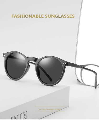 2025 Polarized Retro Round Sunglasses for Men & Women - Designer Vintage UV400 Goggles & Sun Glasses