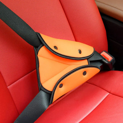 Universal Soft Car Seat Belt Cover: Adjustable Triangle Safety Pad Clips for Kids - Anti-Neck Strain Protection & Comfort Enhancement