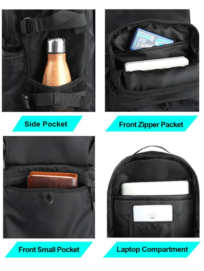Best-Selling Casual Street Style Male Backpack | Large Capacity 17-Inch Laptop Travel Backpack | Ideal for University and College