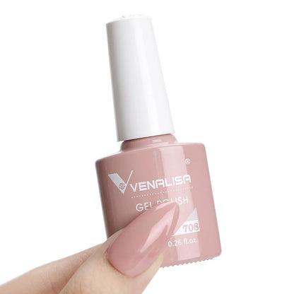 VENALISA 7.5ml HEMA-Free Nail Gel Polish – VIP4 Semi-Permanent Soak-Off UV/LED Gel Varnish, Full Coverage Nail Lacquer