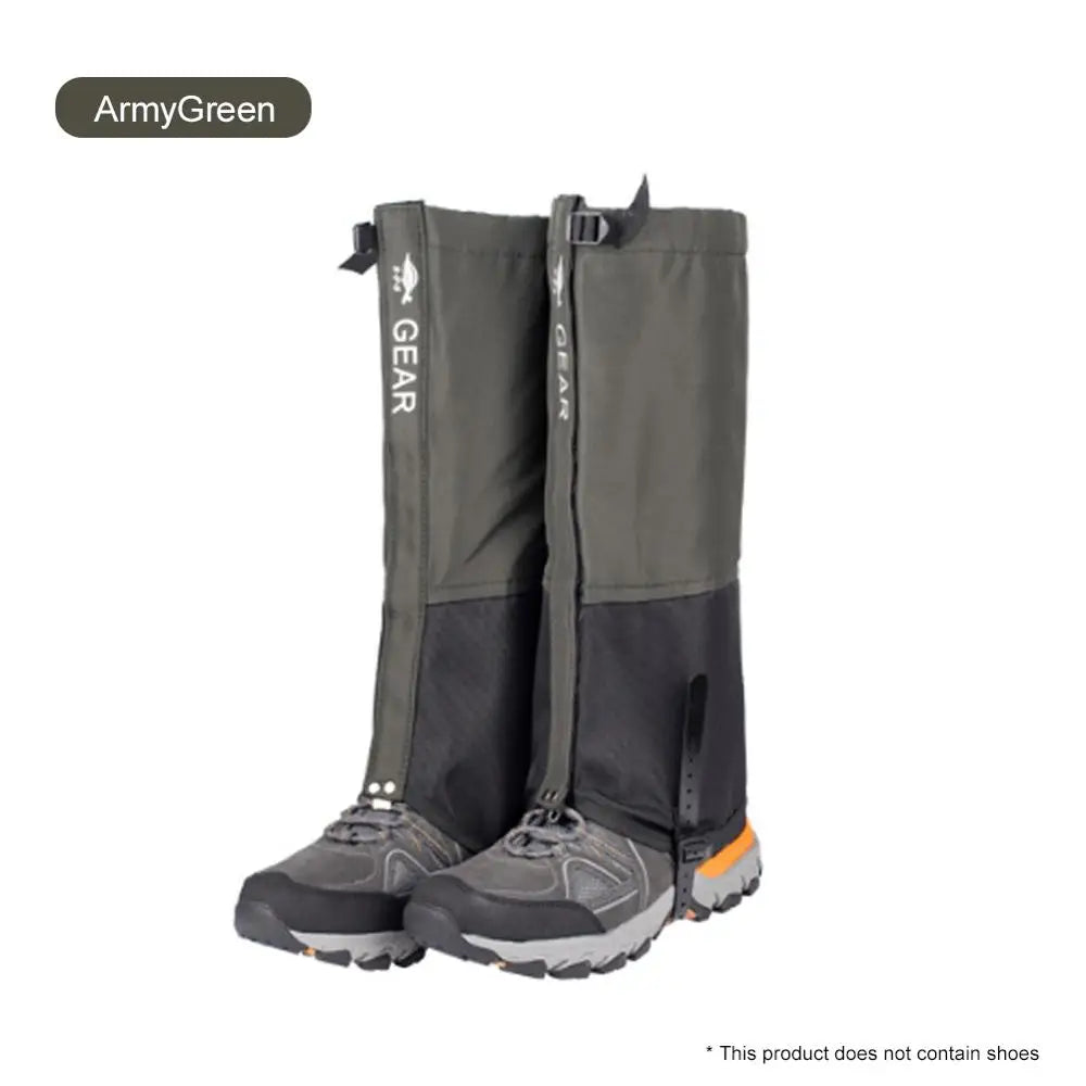 Waterproof Outdoor Travel Leg Warmers: Hiking Leg Gaiters for Climbing, Camping, and Winter Tours - Snow Foot Covers for Protection