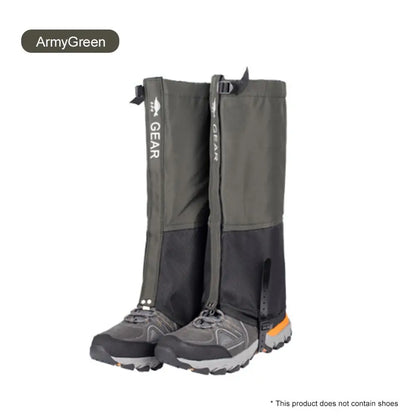 Waterproof Outdoor Travel Leg Warmers: Hiking Leg Gaiters for Climbing, Camping, and Winter Tours - Snow Foot Covers for Protection