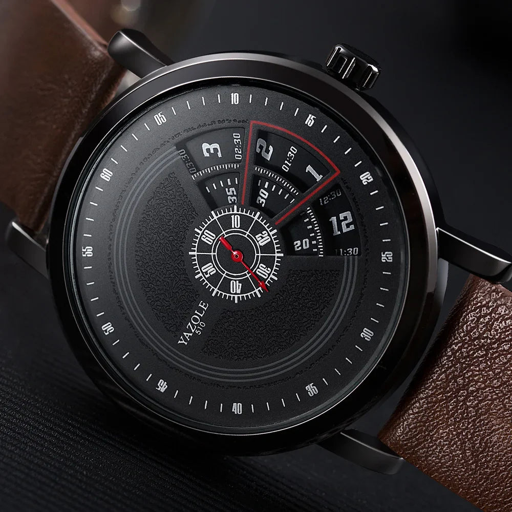 UTHAI CQ57 Men’s Quartz Wrist Watch – Leather Strap, Sport Business Casual, Waterproof, Top Brand, New 2020