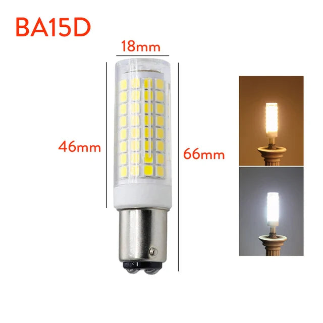 Dimmable LED Corn Light Bulbs – G4/G8/G9/E11/E12/E14/E17/BA15D/GY6.35, 102LEDs 10W-12W 2835 SMD, Cool & Warm White, 110V-220V