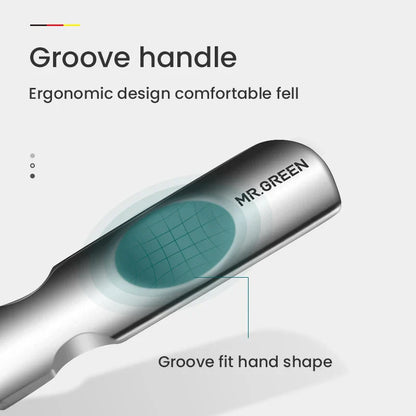 MR.GREEN Double-Sided Nail File — Stainless Steel Manicure & Pedicure Tool for Professional Finger & Toe Care