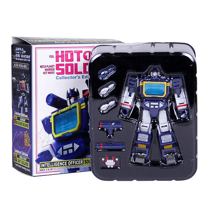 MFT HS-03 Soundwave Action Figure - Mini G1 Transformation Robot Toy With Laserbeak Collectible Gift