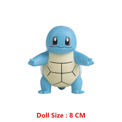 Pokemon 4-13cm Anime Figures – Pikachu, Mewtwo, Charmander, Blastoise Action Model Toy Gifts